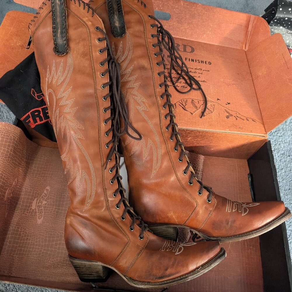 Freebird Wilder Whiskey Boots Size 12